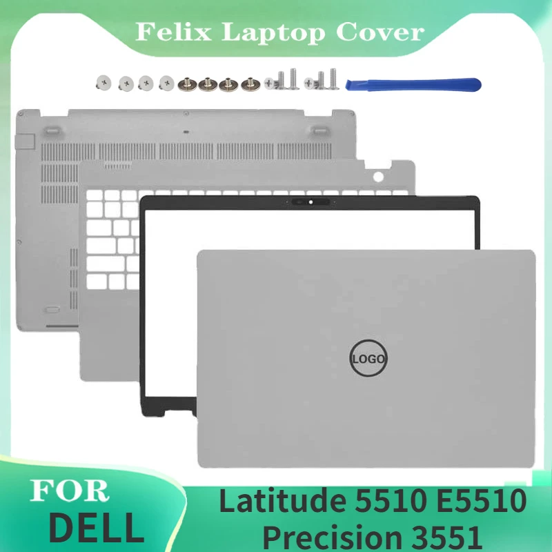 

For Dell Latitude 5510 E5510 Precision 3551 Laptop LCD Back Top Cover Palmrest Upper Bottom Base Case Hinges