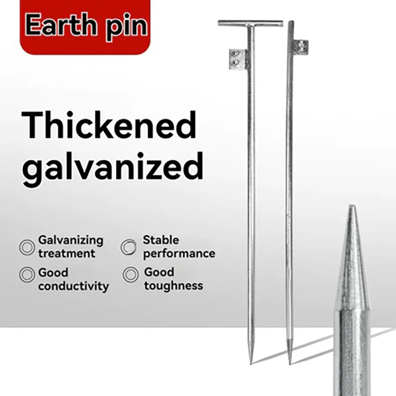Galvanized Grounding Rod For Household Outdoor Lightning Rod For Lighting Protection