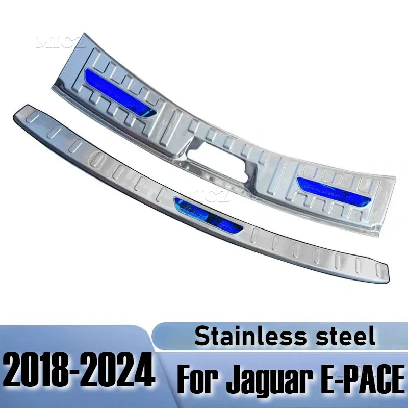 

Автомобильные аксессуары для Jaguar E-PACE 2018-2024, защита заднего бампера, порог багажника, накладка на порог, защита бампера