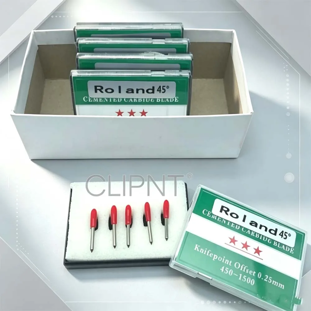 KYJET 5pcs/lot 45 degree for Roland plotter cutting knife carbide blade tip offset 0.25mm cutter engraving tool