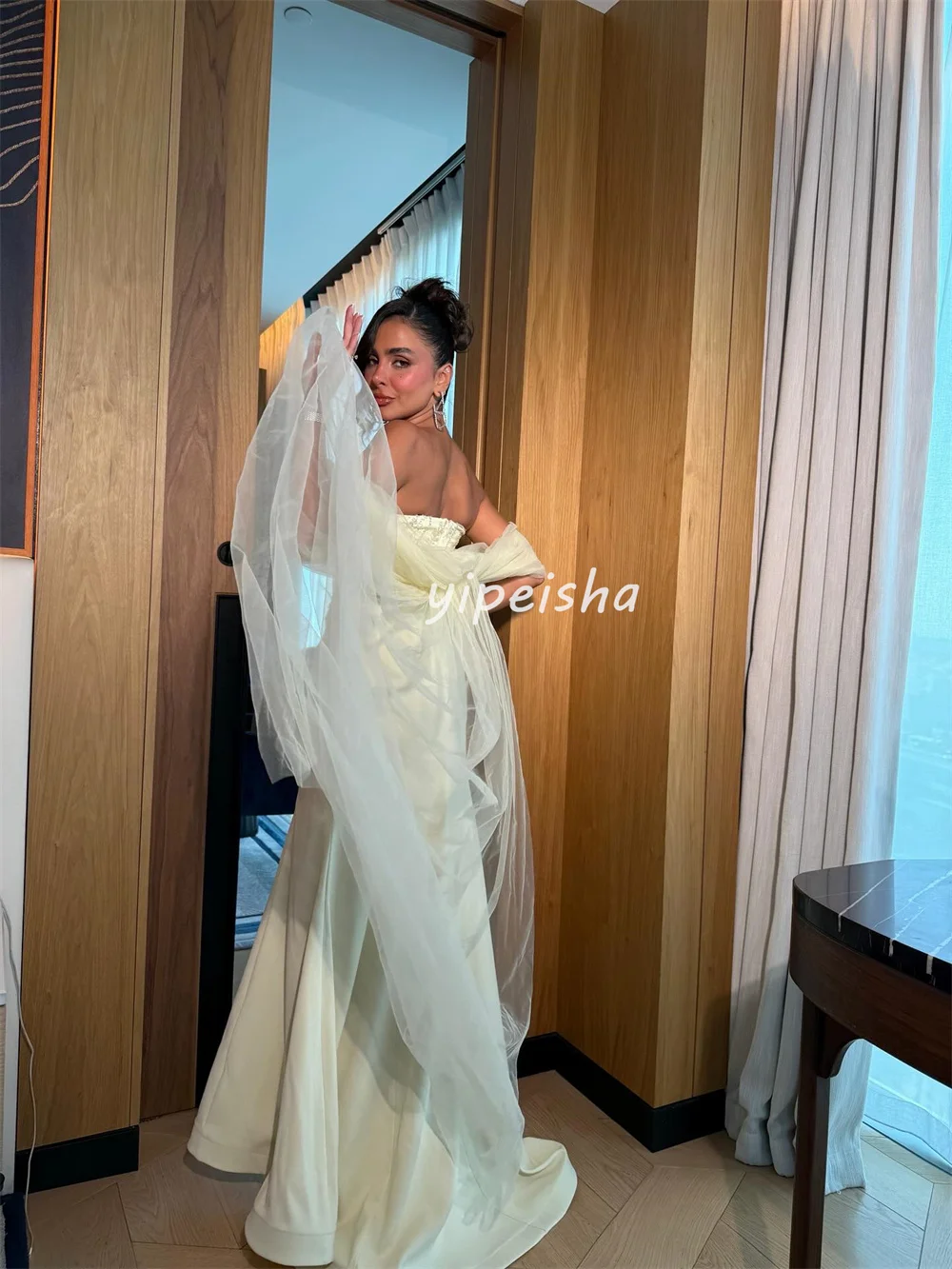 تخصيص مثير كلاسيكي جيرسي الديكور مطرزة حورية البحر حمالة فساتين طويلة مخصصة فساتين المناسبات الأحجام المتاحة الموضة