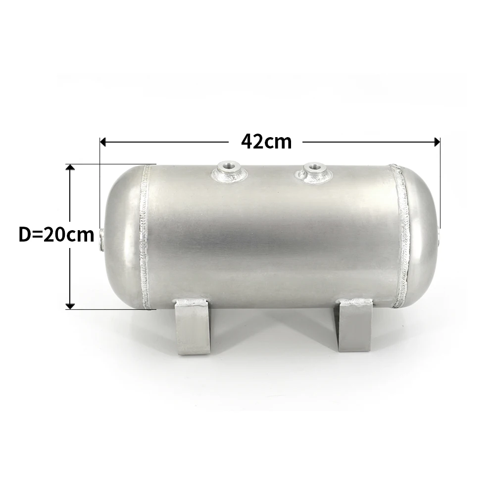 Aluminum 1.6 Gallon air cylinder air tank pneumatic air suspension system tunning vehicle parts 1/4NPT