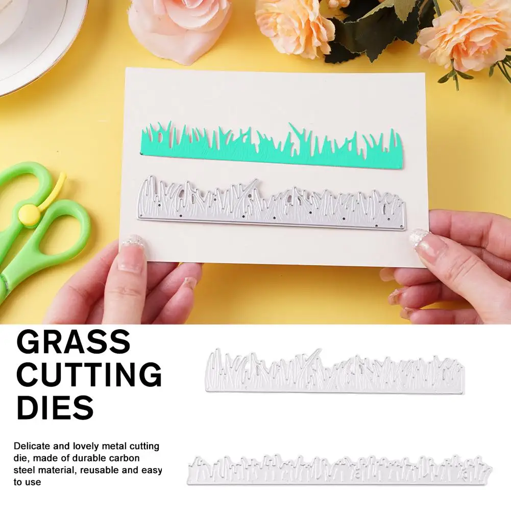 Grass Cutting Dies Green Grass Metal Die Cuts For DIY Scrapbooking Album Decorative Paper Crafting Card Making