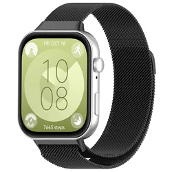Huawei Watch Fit 4 스트랩 액세서리 용 밀라노 루프 화웨이 시계 용 스테인레스 스틸 마그네틱 벨트 팔찌 fit 3 4 pro band