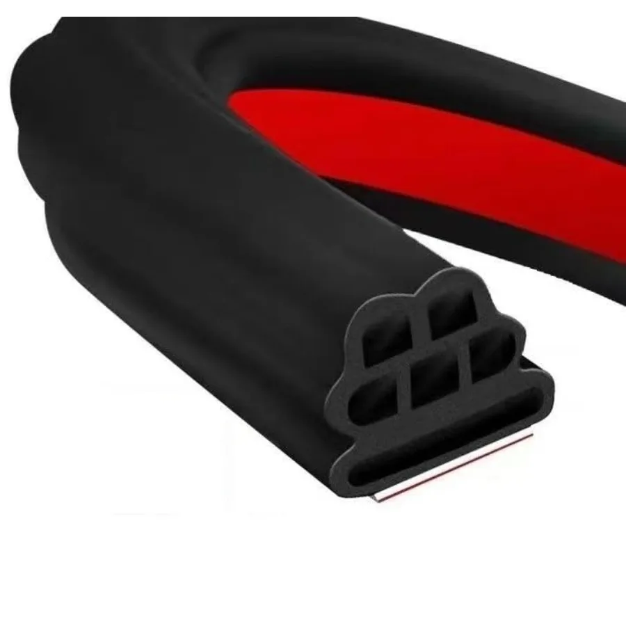 

Уплотнительная лента для двери автомобиля, 68,9 фута, самоклеящаяся утолщенная резина с 3-слойной пирамидной структурой для снижения шума