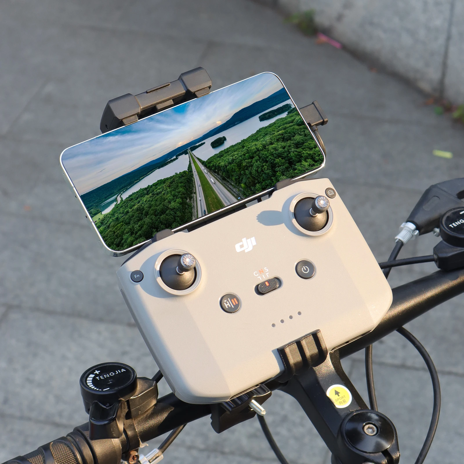 التحكم عن بعد دراجة دعم مجموعة حامل ل DJI RC-N3/N2/N1 Mini 2 3 4 Pro/Air 2 2S 3 3S/Mavic 3 3Pro/Flip/Neo Drone ملحق