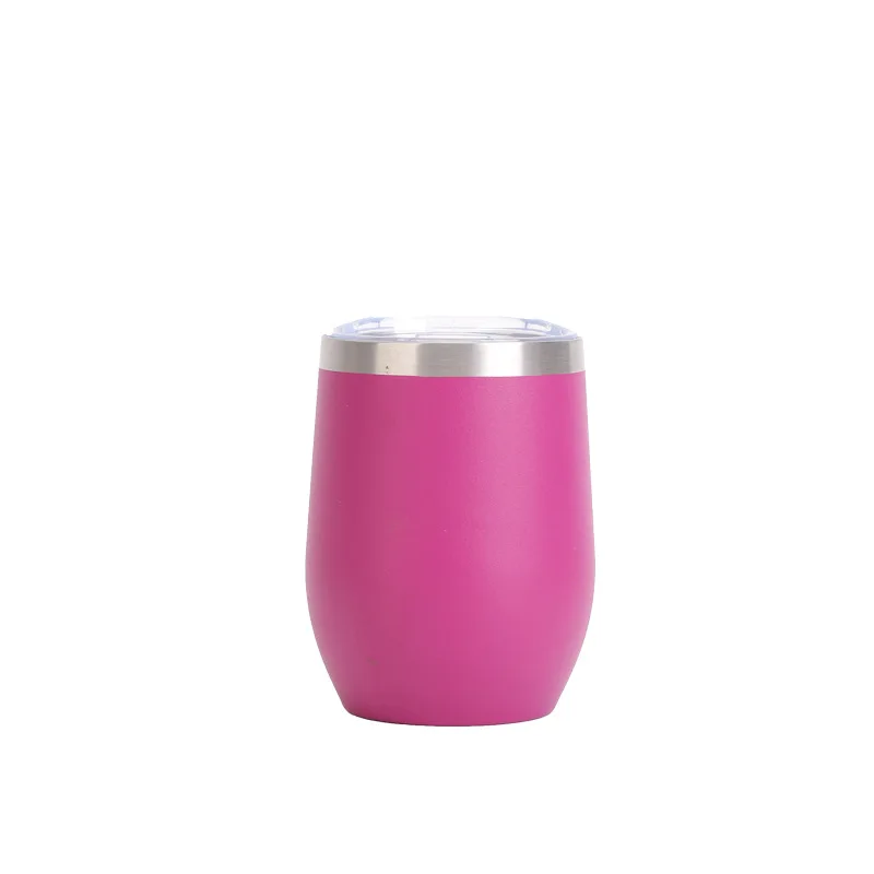 Mini 12oz Eggshell Cup Swig304 Stainless Steel Vacuum Insulation Cup U-shaped Egg Tripe Red Wine Cup