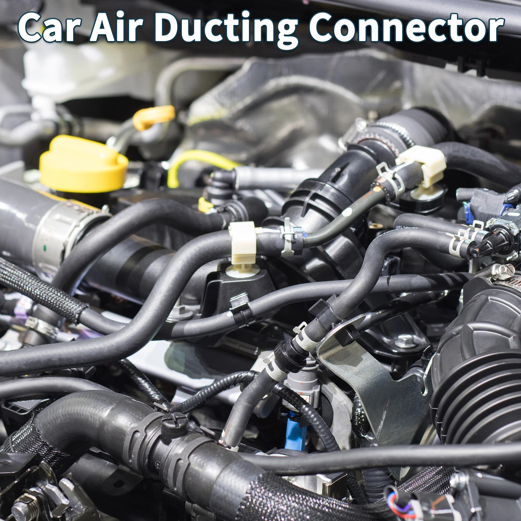 UXCELL 車 トラック RV バス バン 車用ヒーターダクトパイプホースセット ダブルバルブYパイプコネクター付き 内径60mm 最大長80cm