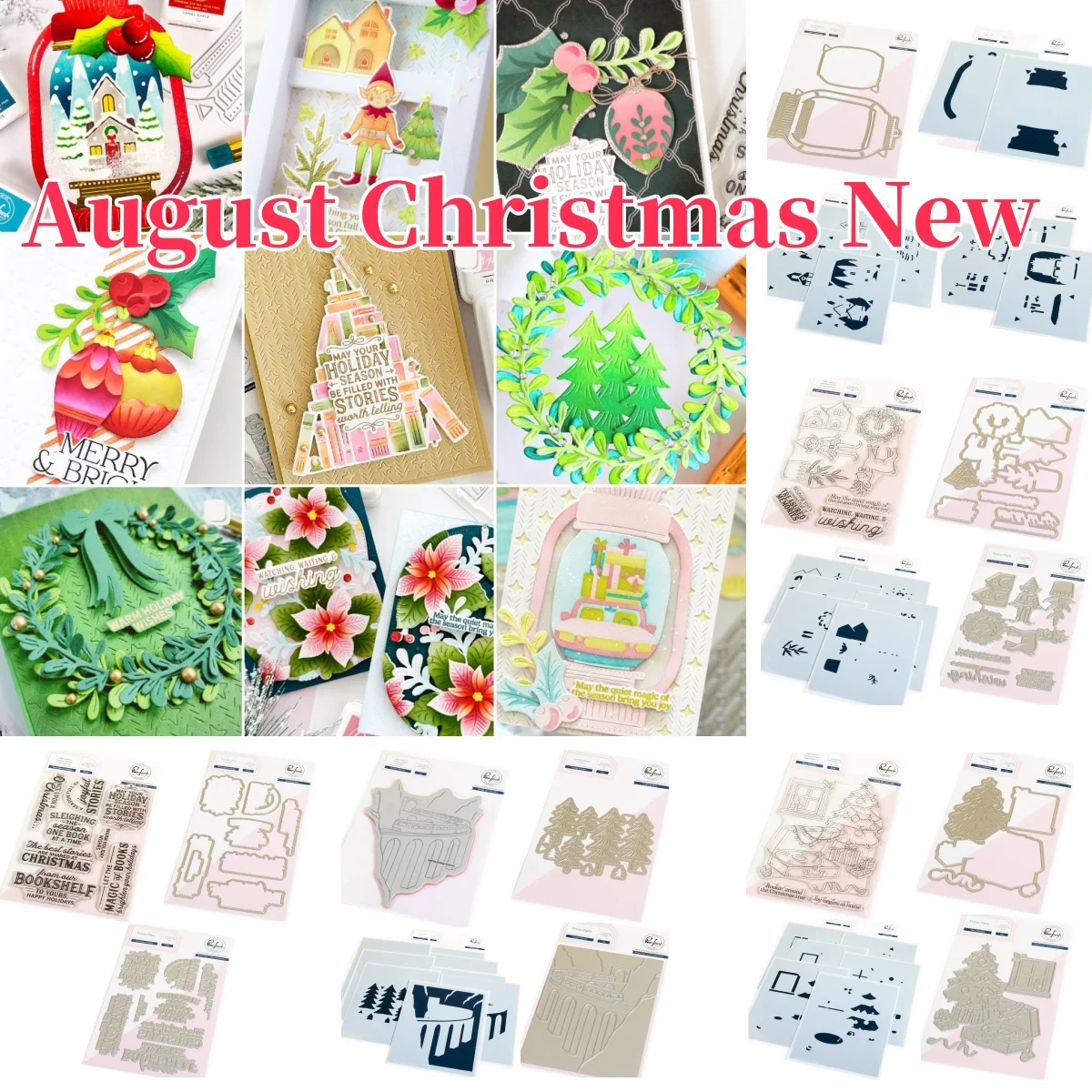 أغسطس جديد عيد الميلاد عطلة ماجيك اكسبرس شجرة إكليل واضح Stamps المعادن قطع يموت Stencil الساخن احباط DIY بها بنفسك سجل القصاصات الحرفية #1