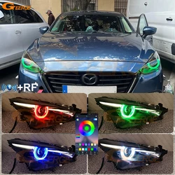 For Mazda 3 Mazda3 Axela BM BN 2013 2014 - 2018 2019 Bluetooth APP Ultra Bright Multi Color RGB LED Angel Eyes Kit Halo Rings