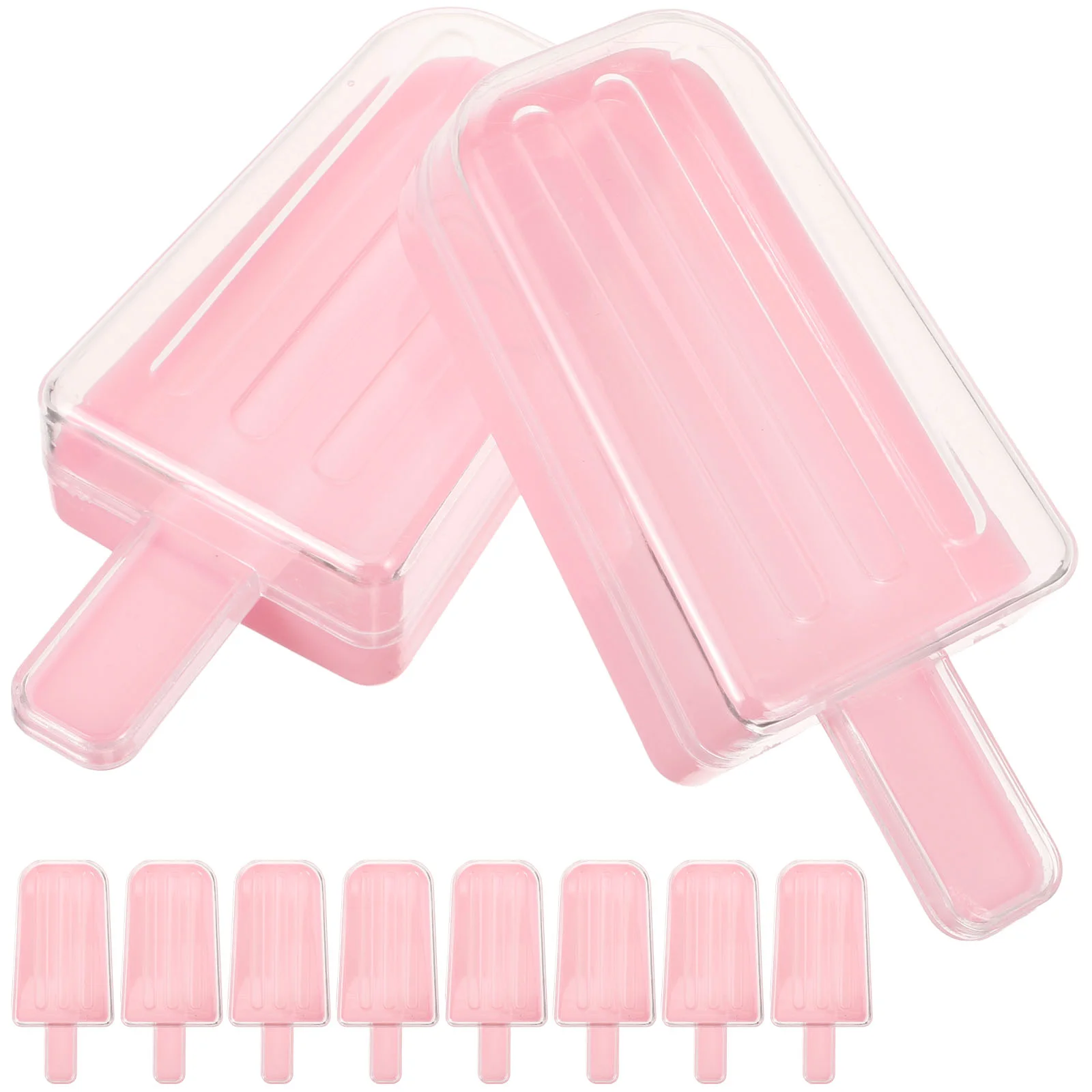 

12 Pcs Mini Boxes Popsicle Wedding Candy Ice Cream Plastic Chocolate Cases Gift Bulk