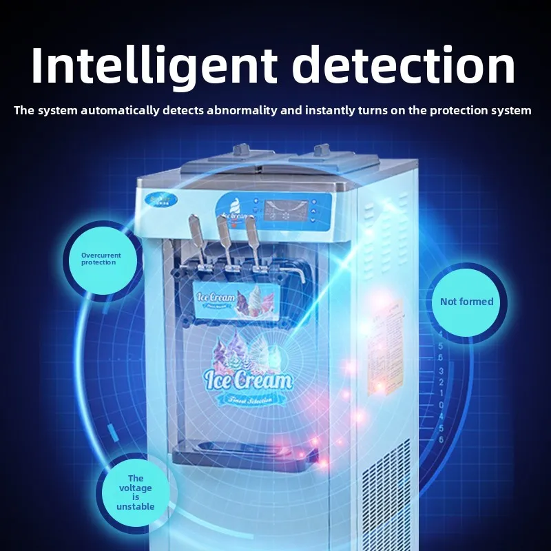 Ice cream machine Commercial automatic ice cream machine Milk tea shop desktop cone ice cream machine