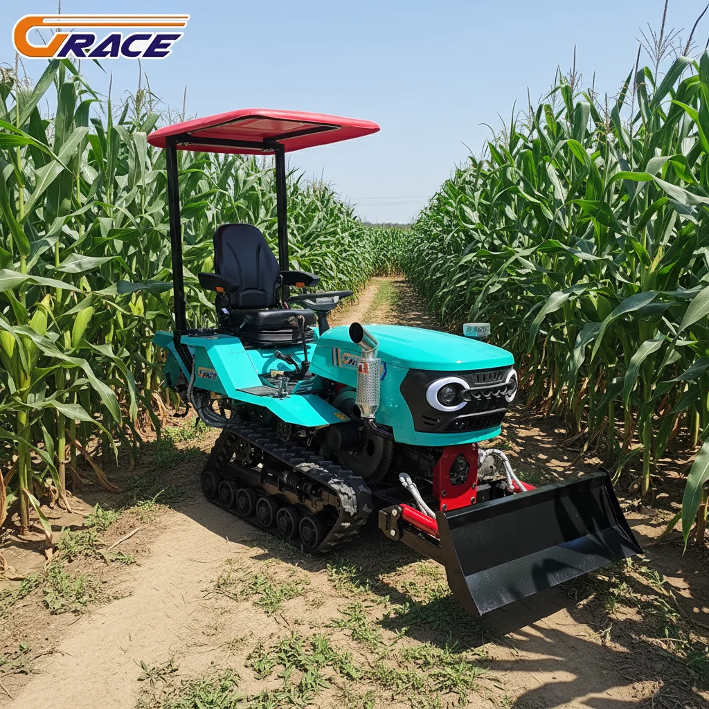 

Customize Small Crawler Tractor Portable Agricultural Machinery For Home Garden And Farm