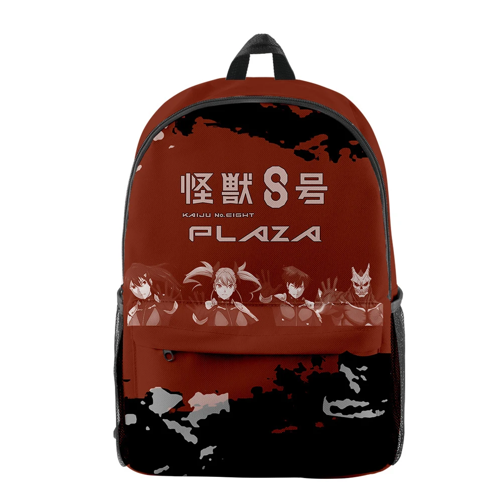 

Fashion Anime Kaiju No. 8 Merch Shoulders Backpack Men Women Bag Casual Cartoon Zipper Daypack Travel Bags