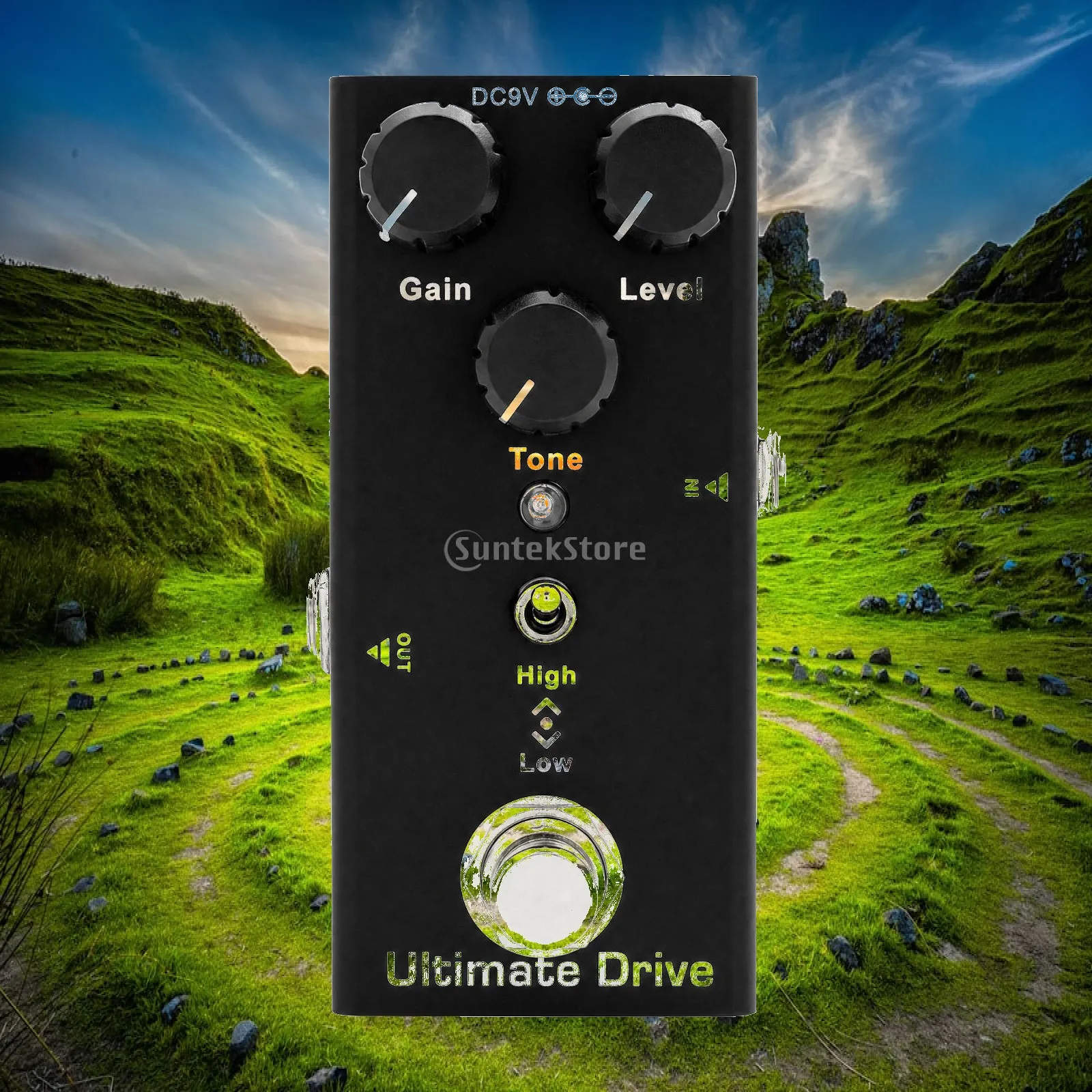 Aluminum Alloy Guitar Effects Processor Pedal with Intuitive Knobs and LED Indicator for Electric Guitar Multi Effect Sound