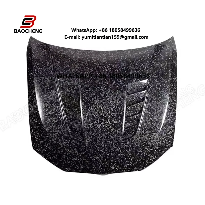 3K Twill for  F90 M5 G30/G38 High Quality Forged Dry Carbon Fiber Car Engine Hood Cover Car Parts