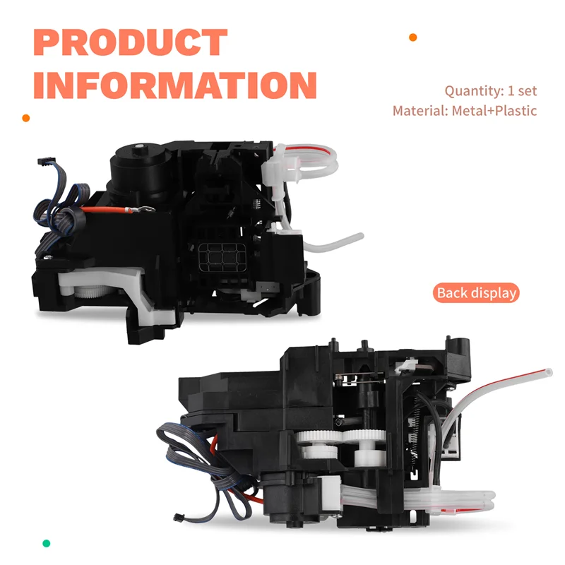 

A84X-For Epson R1390 L1800 1500W A3 Cylindric Cylinder UV DTF DTG Capping Station Assembly Ink Pump System L1800 R1390