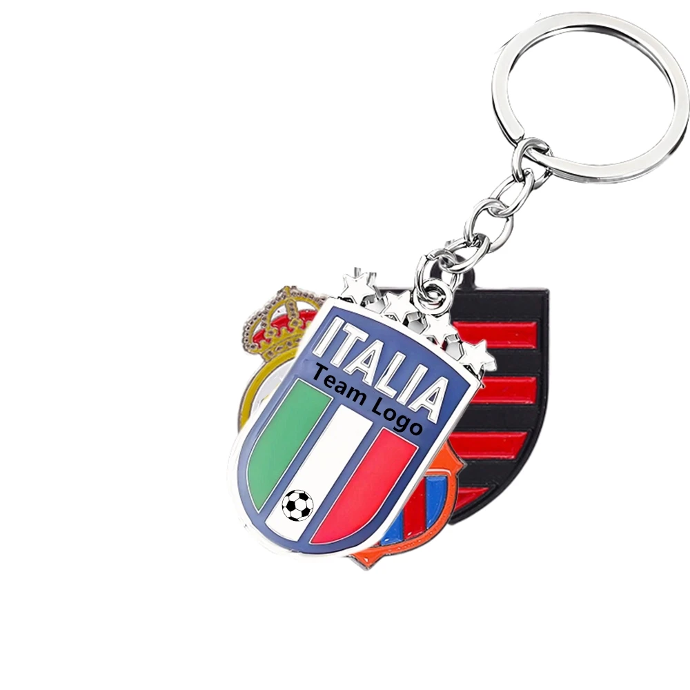 50 equipos, suministros para manualidades de fútbol, adornos de fútbol DIY, Europa América, todos los palos, placas de Metal de aleación de bronce de Madrid, 1 Uds.