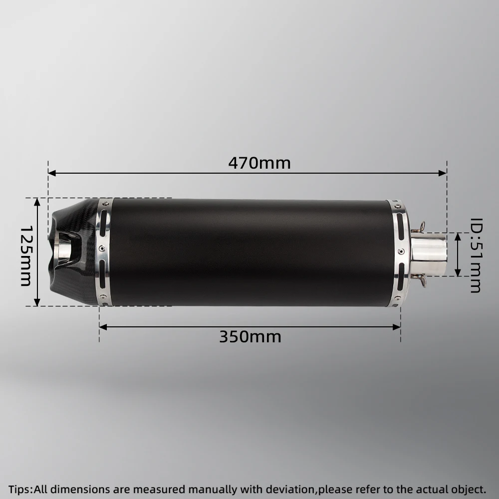 

For Yamaha YZF R3 R25 2015-2024 Motorcycle Exhaust 51mm Escape System Connect Carbon Muffler Slip On Middle Link Pipe