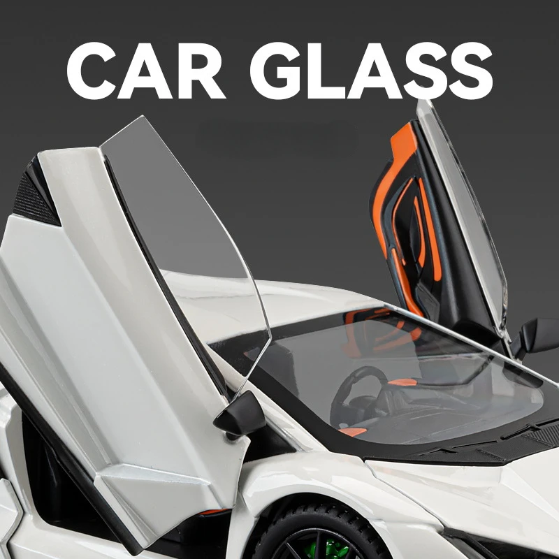 1:24 람보르기니 Revuelto 합금 미니어처 자동차, 다이캐스트 금속 체중계 자동차 모델, 사운드 및 라이트 컬렉션, 어린이 장난감 자동차 선물, 메가 C393