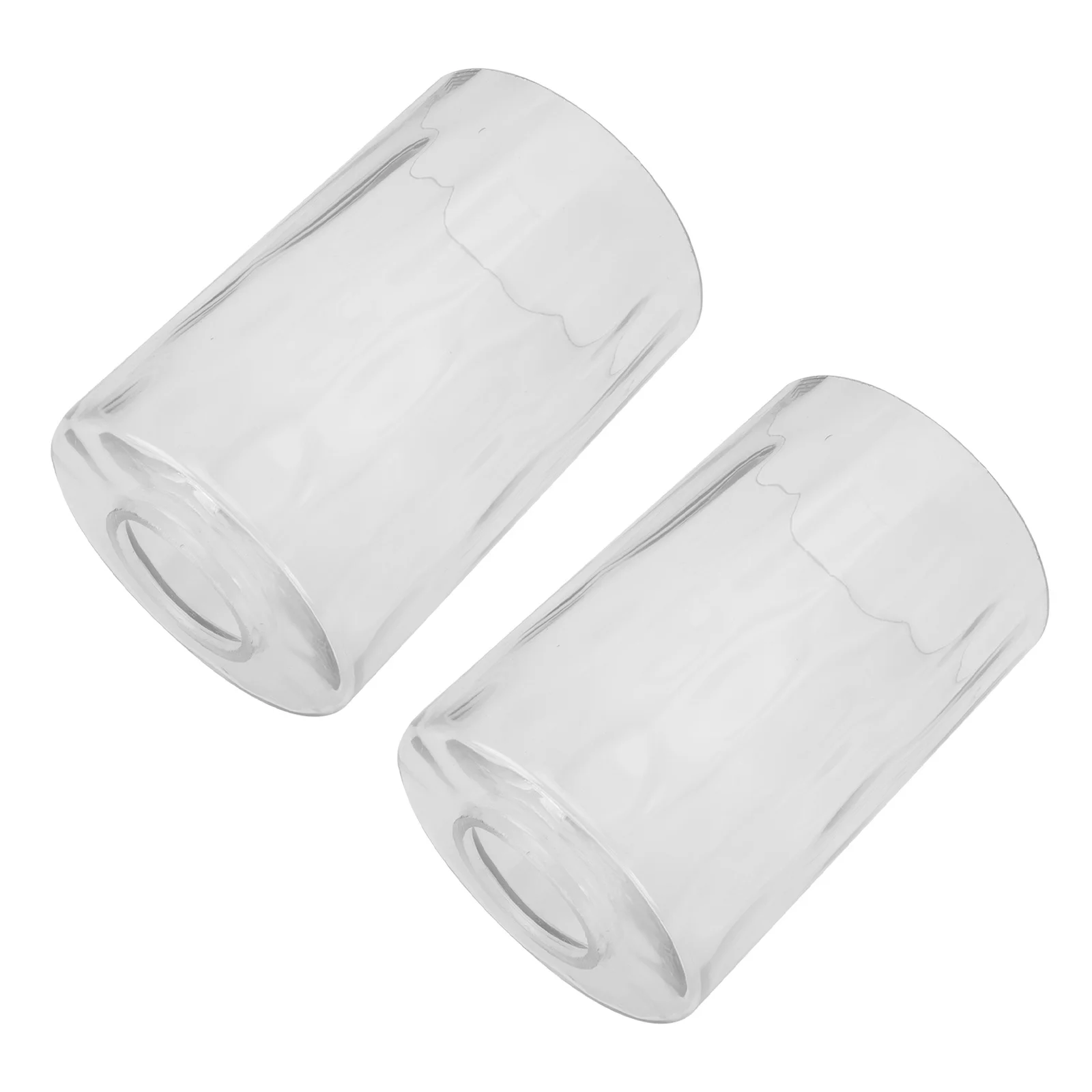 

2Pcs Glass Lamp Shade Transparent Simple Creative Design Durable Lampshade for Wall Floor Home Lighting Lamp Covers
