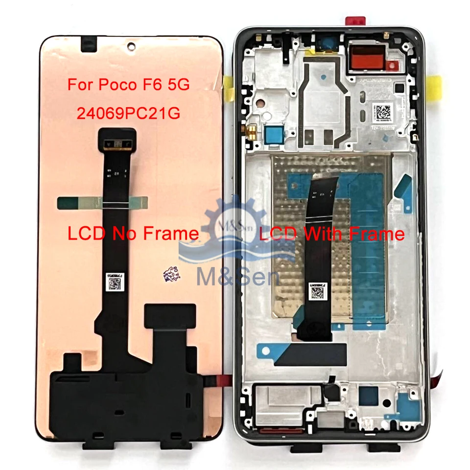 Kit Schermo LCD TFT HLYGZX Per Xiaomi Poco F6 5G, Display Touch Con Pellicola Temperata E Attrezzi Per Riparazione