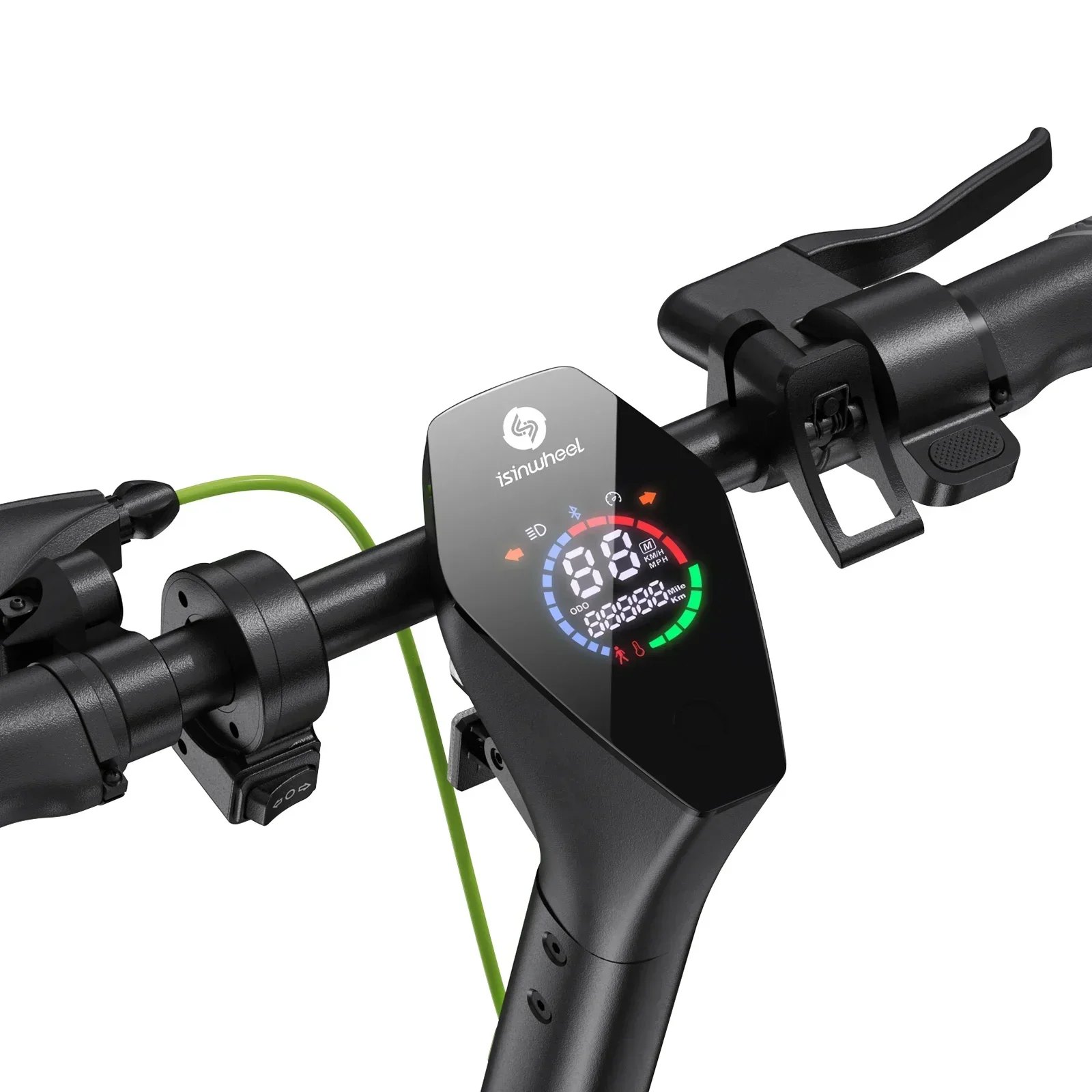 Isinwheel S10 Plus E-سكوتر للكبار 42 فولت 15 أمبير بطارية 750 واط موتور 10 "إطارات هوائية قابلة للطي سكوتر كهربائي للمدينة