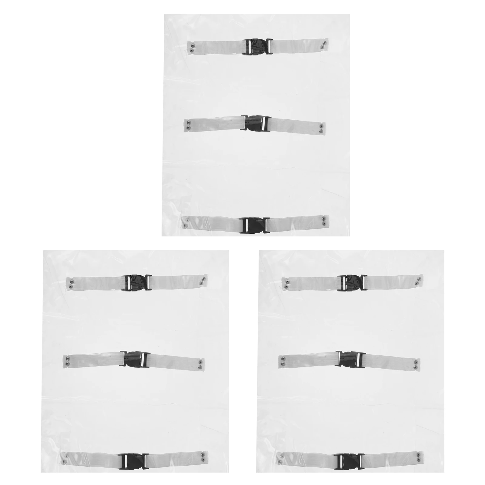 

3pcs Dental Chair Foot Cushion Transparent Foot Pad for Recliner Protector Accessory Wear-Resistant PVC Cover Sleeve Home