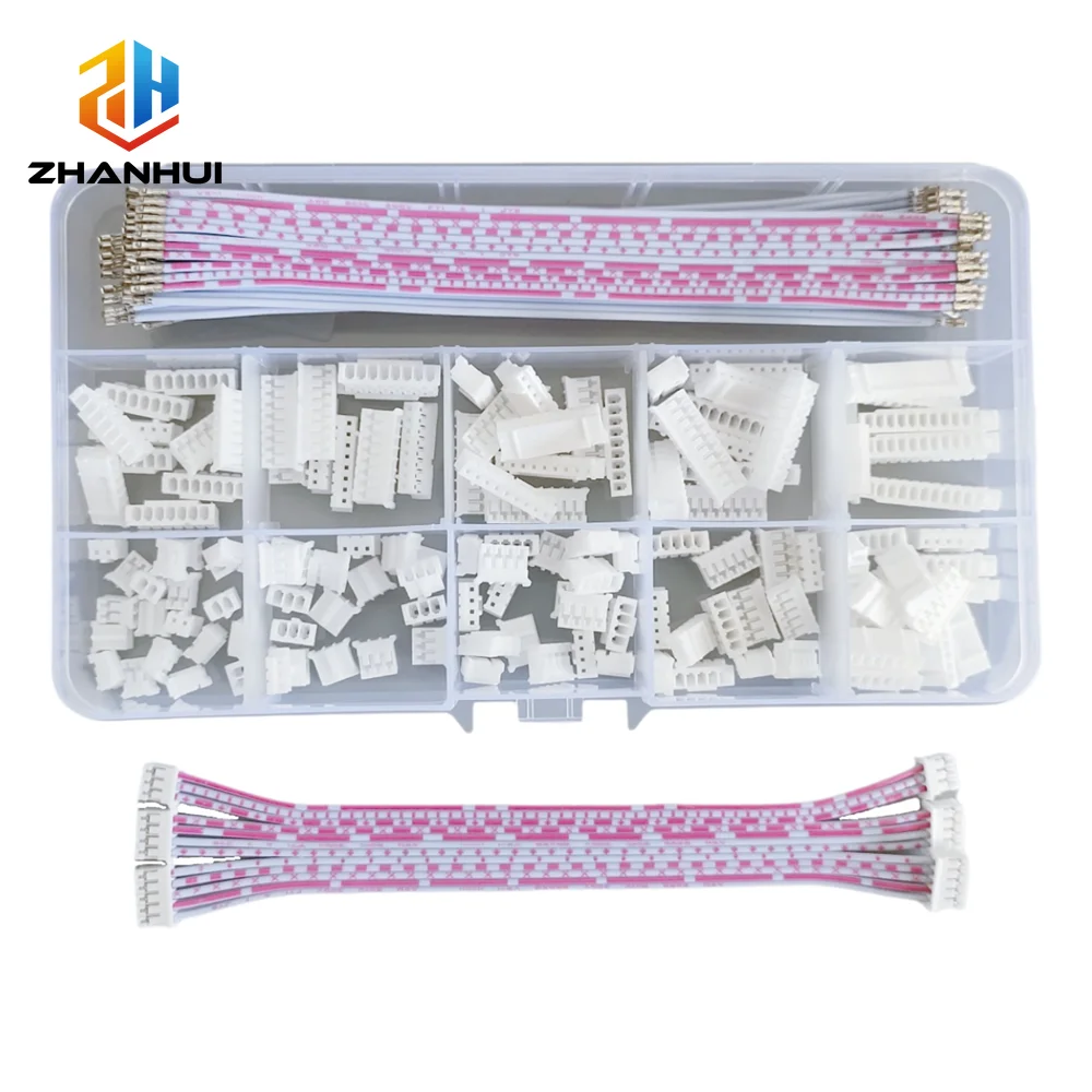 

Комплект: разъем PH 2.0 мм и плоский провод, двойной предварительно обжатый красно-белый кабель с многоконтактными адаптерами для корпусов.