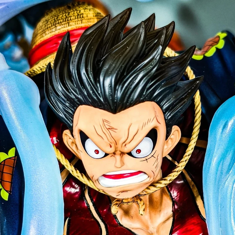 Een Stuk 1/6 Gear Vierde Luffy 38 cm Actiefiguren Anime Karakter GK Model Prachtige Standbeeld Perifere Speelgoed Bureau Ornament Gift