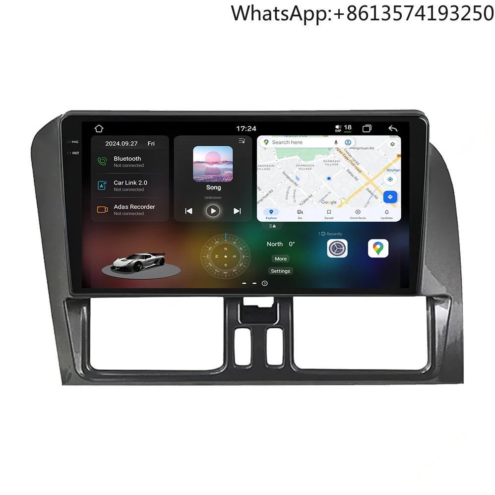 

3D Real-time Dynamic Driving 12+256G Android Auto Radio for Volvo XC60 08-17 GPS Navigation Carplay Car Multimedia
