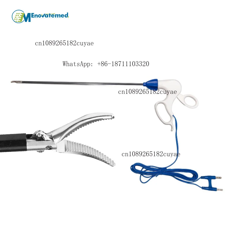 Bipolar Forceps 5mm 360mm Curved Straight Maryland Tip High Precision Surgical Instrument OEM Medical Grade Disposable
