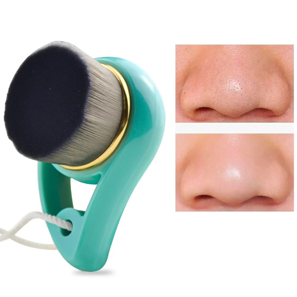 Spazzola per la pulizia del viso in fibra Verde Strumento per la pulizia della pelle esfoliante per pori profondi per uomini Donne Scrub per il viso Cura Glow Routine Cura della pelle