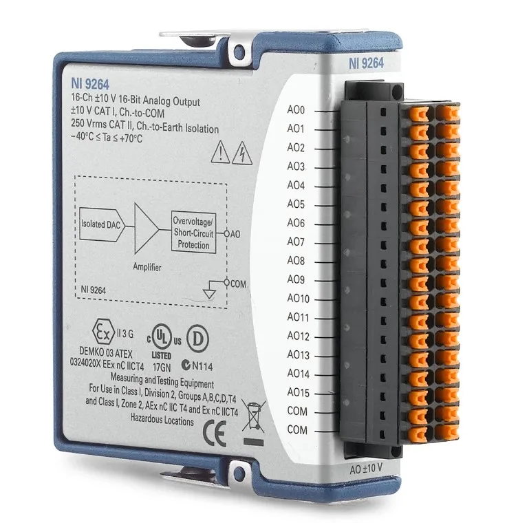 

NI 9264 Synchronous Voltage Output Module 785190-01 Spring End D-SUB Port 780927-01 Brand New