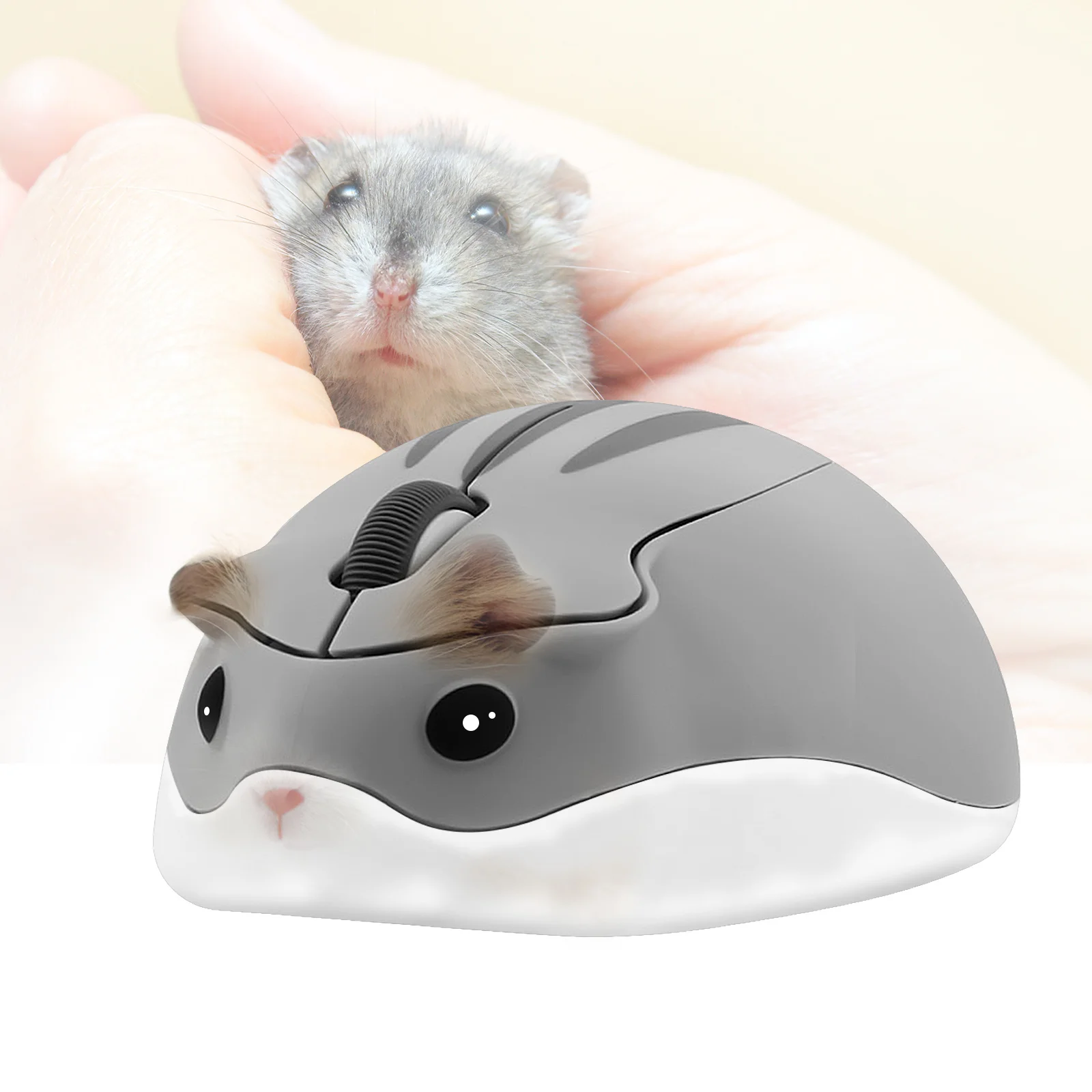 New Bluetooth Cute Mouse USB Optical Wireless Gaming Cartoon Mause Pink 3D Hamster Shape Gamer Laptop Mice 1600DPI For Girl Gift