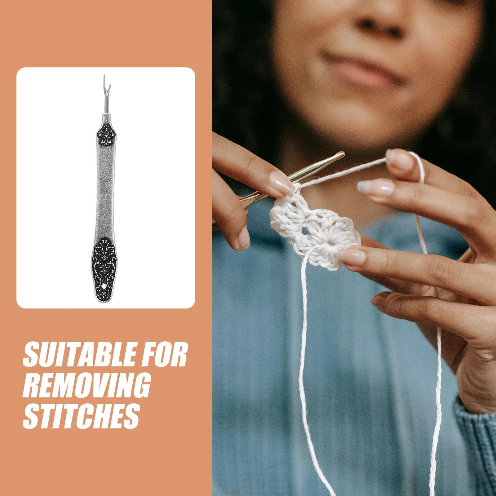 Vintage Seam Ripper Sewing Tools Removers Thread Embroidery Needle Puller Metal Kit Trimming Creative