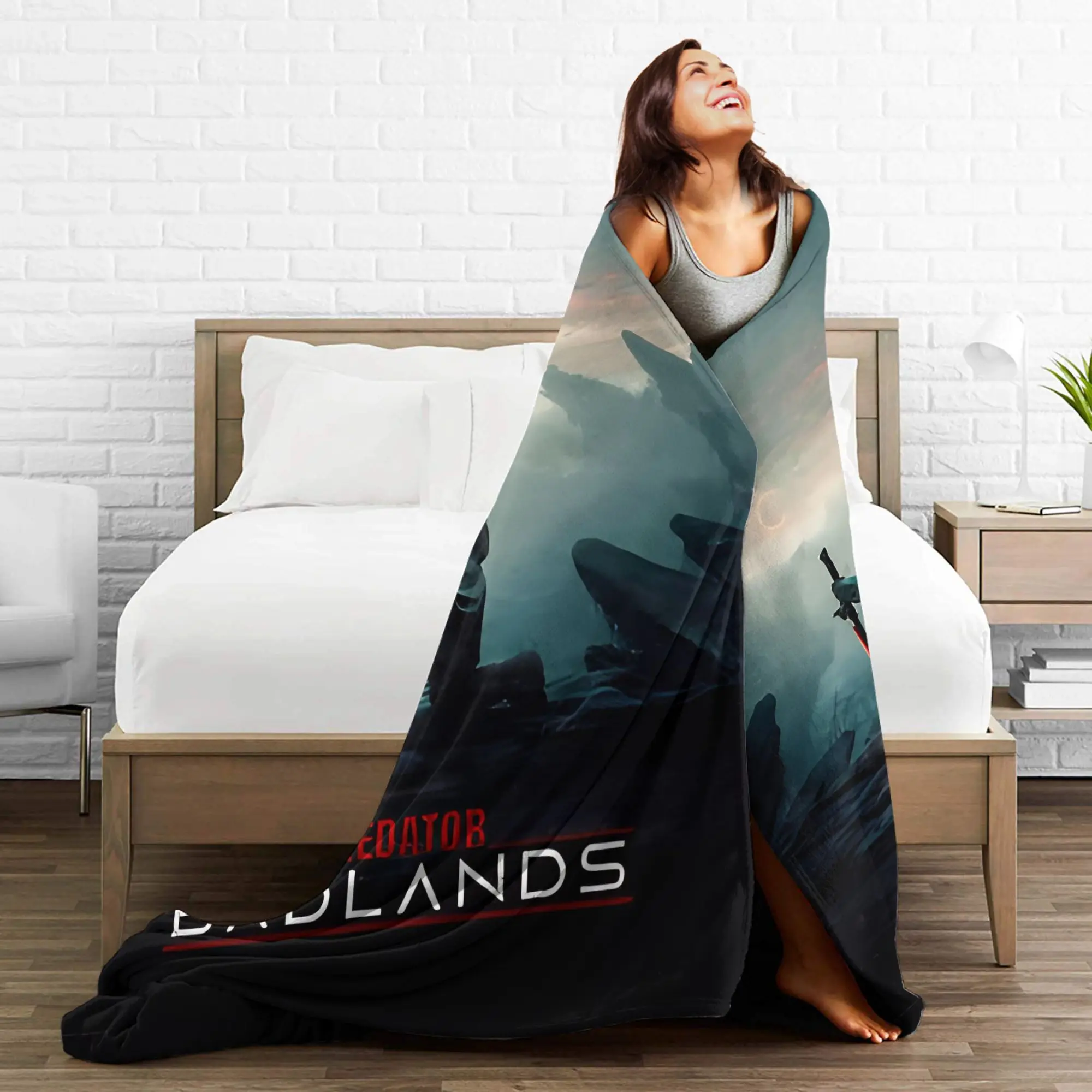 المفترس Badlands 2025 أفلام الفانيلا بطانية دافئة لينة رمي بطانية للمنزل ديكور السفر رقيق أريكة غطاء سرير