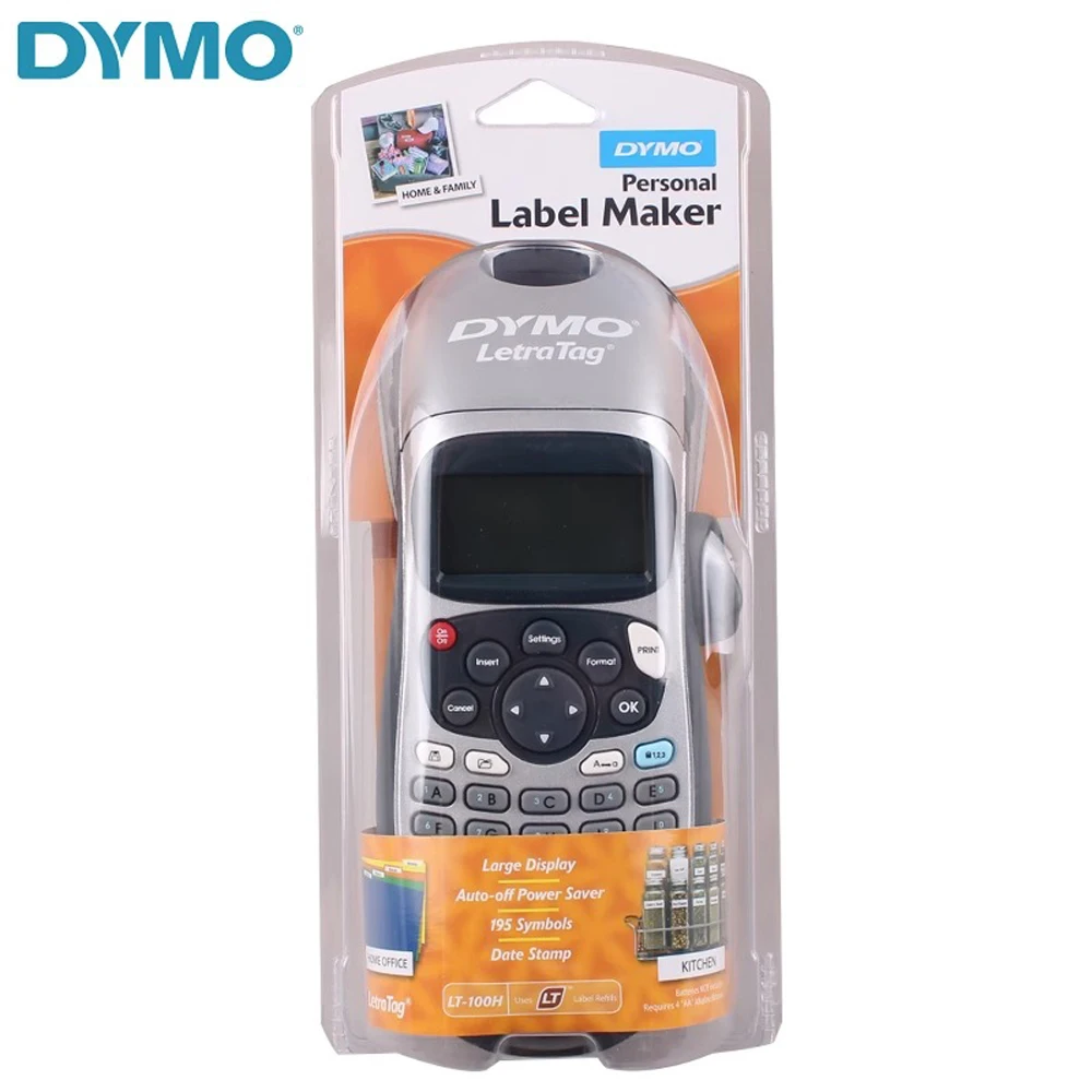 Dymo Label Printer LT-100H Adhesive Label Typewriter Cable Identification Sorting Handheld Convenient Label Machine English