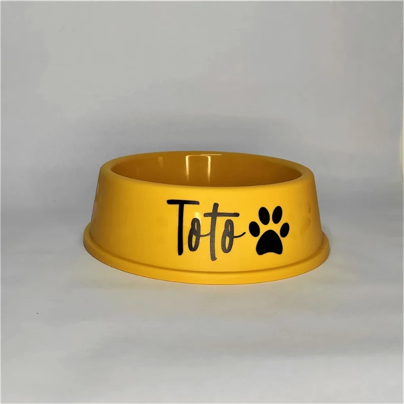 Personalized Pet Bowl Stylish Pet Accessor Plastic Dog Food & Water Bowl Perfect for Your Unique Pet\'s Needs Gift Cat Bowls