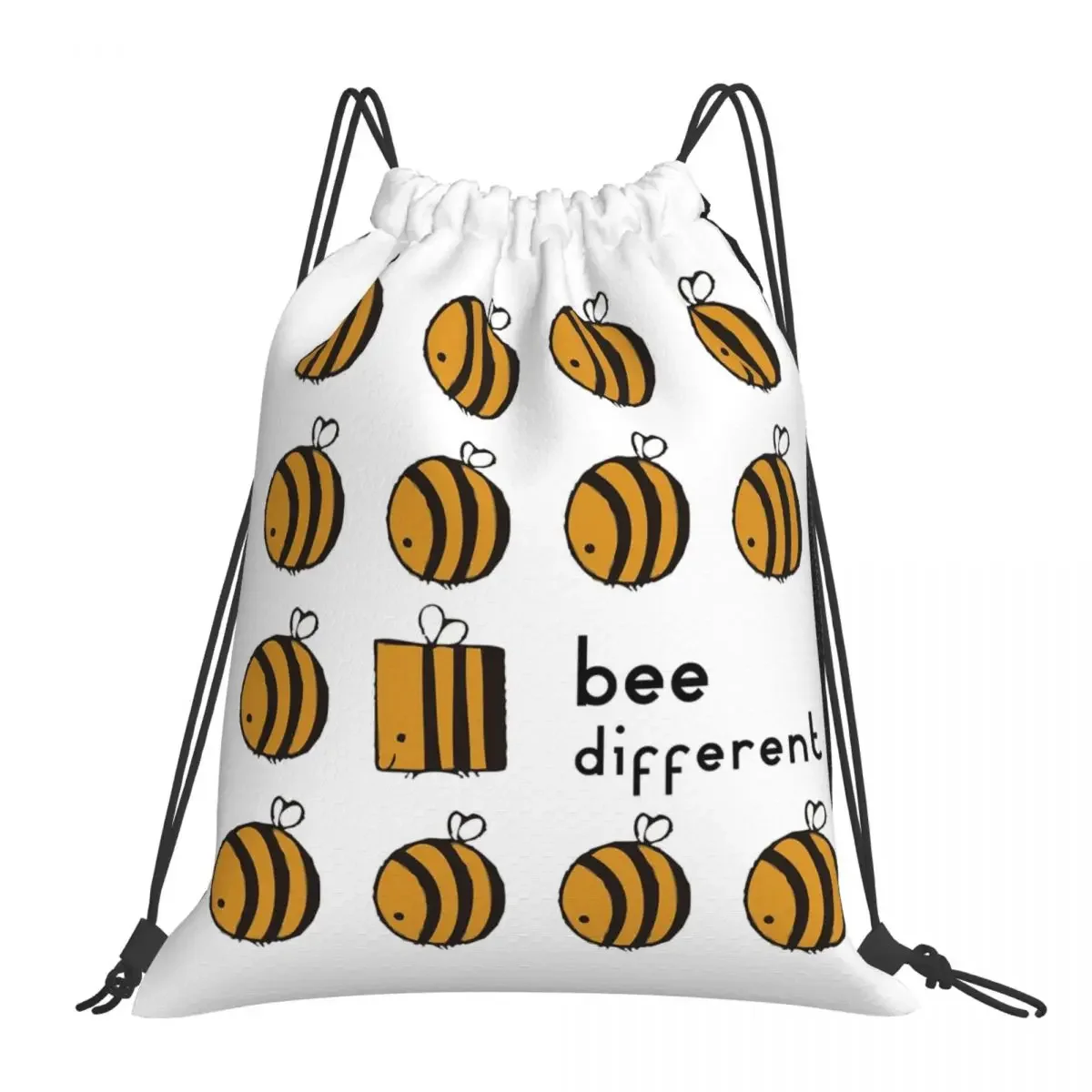 Bee Diferentes Mochilas Portáteis, Sacos de Cordão, Bundle Pocket, Diversos Bag, Bookbag, Homem, Mulher, Estudantes