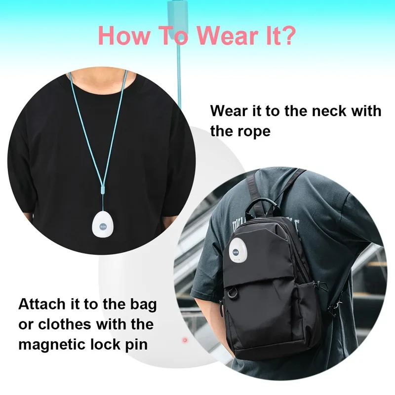 

Children Elderly and Personal GPS Locator Student Locator Anti-tamper Button Pendant SOS Alarm 4G Two-Way Communication Locator