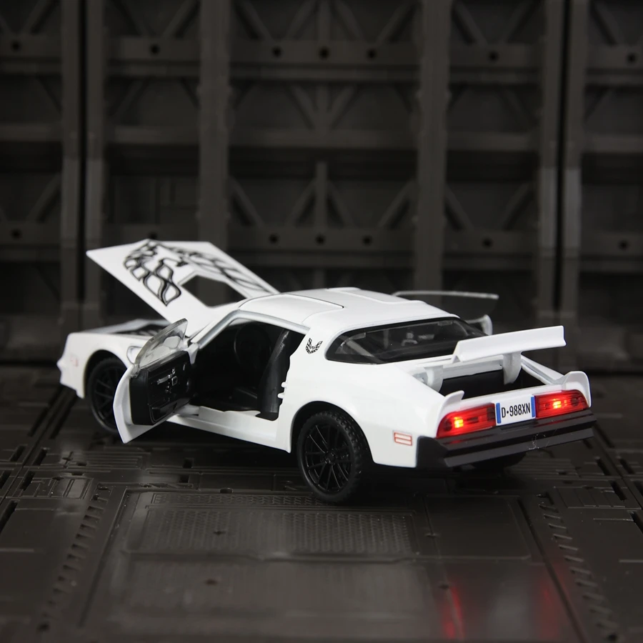 1:32 simulação supercar liga modelo coleção de acessórios de carro, portas e capô do motor, porta-malas pode ser aberto