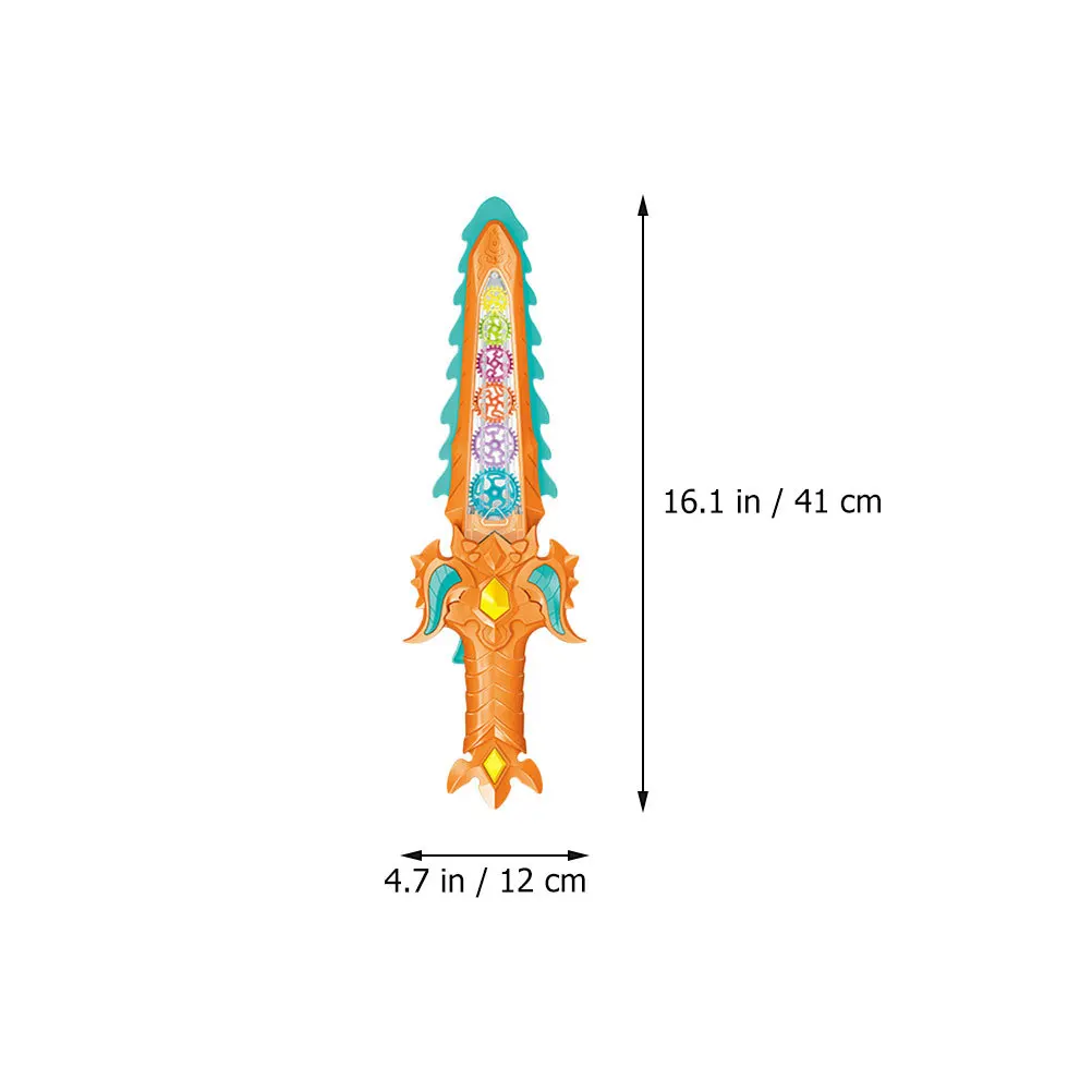 Lichtgevend zwaarduitrustingspatroon Lichtgewicht plastic elektrisch zwaard Kinderspeelgoed Gloeiend geluid Licht Educatief lichtgevend speelgoed