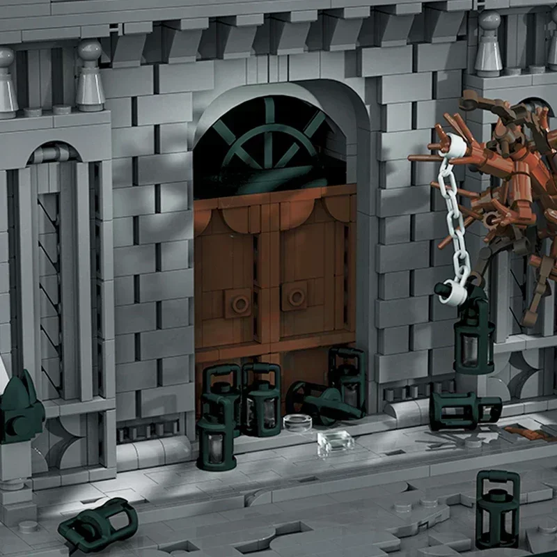 Moc Bausteine Berühmte Spiel Stadt Modell Die Straßen Von Yharnam Technologie Modulare Blöcke Geschenk Weihnachten Spielzeug DIY Sets Montage