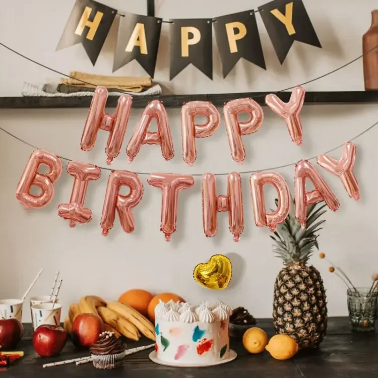 Luftballons, Partyzubehör, Geburtstagsdekoration, alles Gute zum Jahrestag, Babyparty, Mädchen, Junge, Geschlecht offenbaren, blauen Folienballon für Kinder – Detail 1