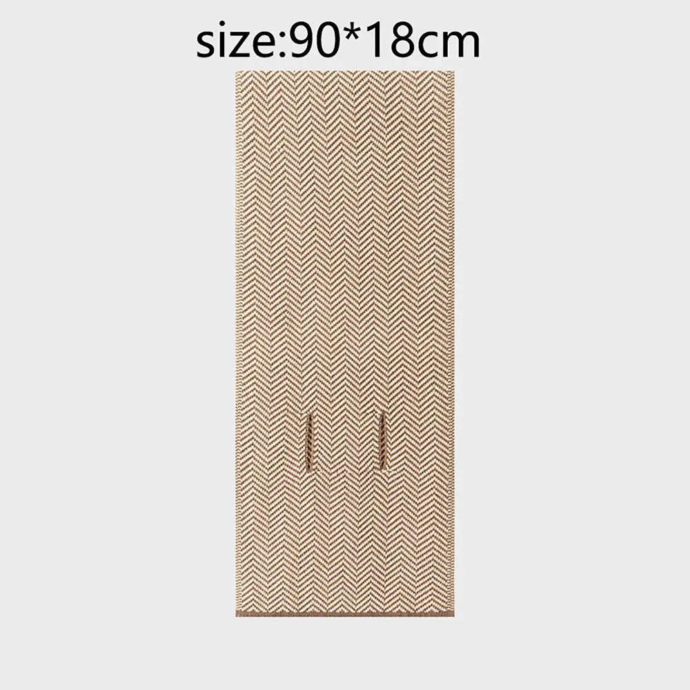 Bufanda de punto de lujo para hombre y mujer, calentador de cuello térmico, combina con todo, 90x18cm