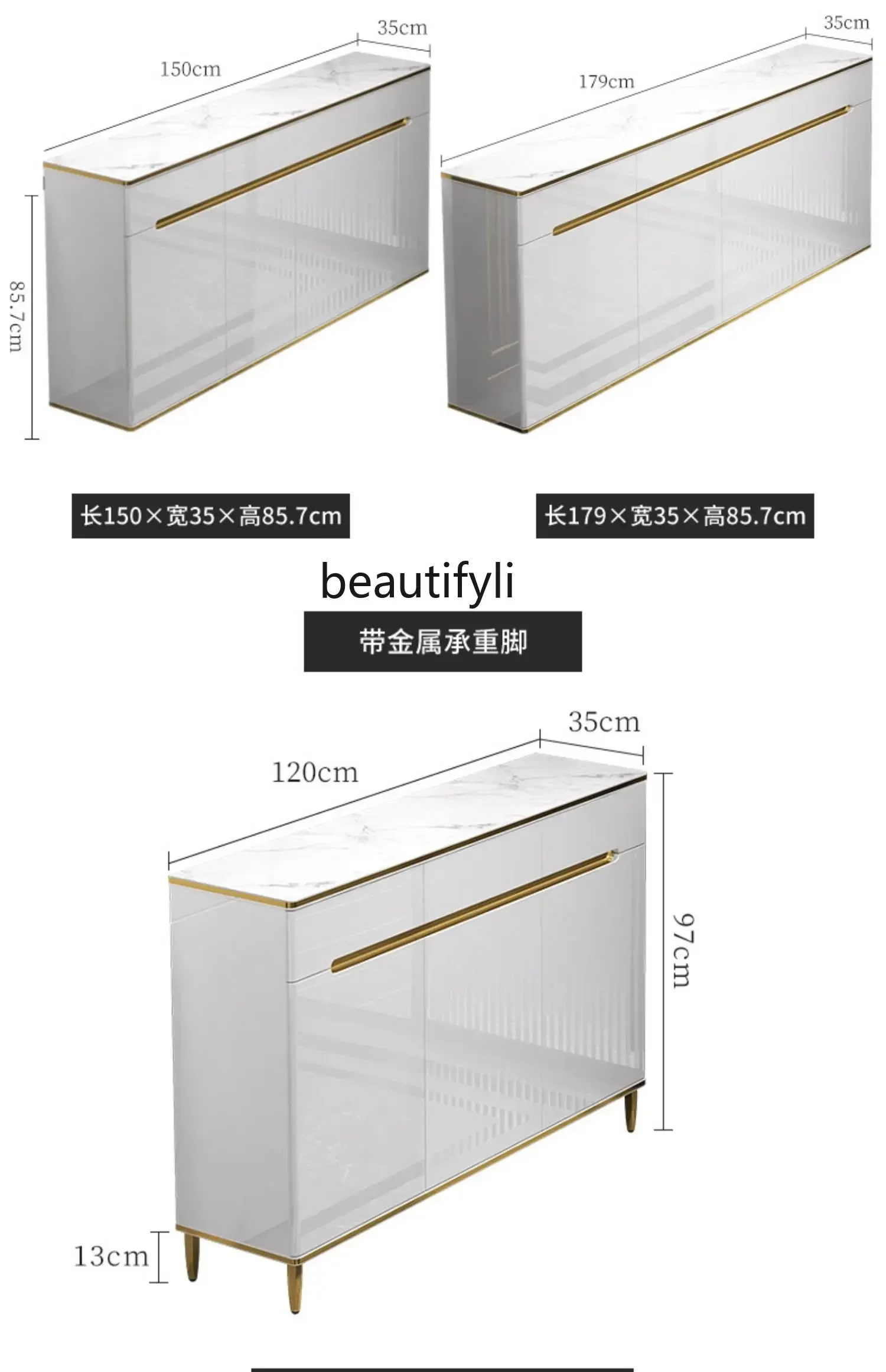 cc182R1 خزانة خذاء فاخرة خفيفة المنزل توفير المساحة جدار المنزل بسيط الحديثة مدخل خزانة لوحة حجرية قاعة خزانة