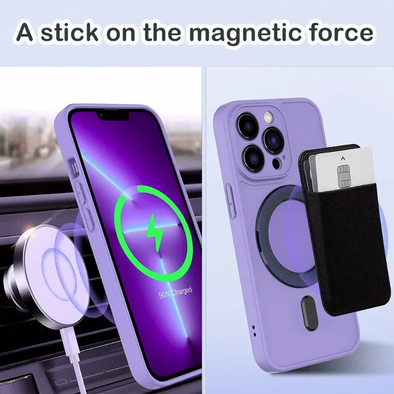 For Apple Magnetic Adapter Sticker Ring For Magsafe Wireless Charging Accessories for iPhone 14/13/12 Pro Max Steel Ring