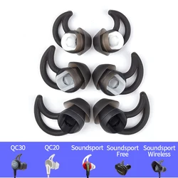 3 Pairs Silicone Replacement Earbuds Ear Tips for Bose QC20 QC30 SIE2 IE3 Soundsport Wileless Earphone Noise Cancelling Eartips