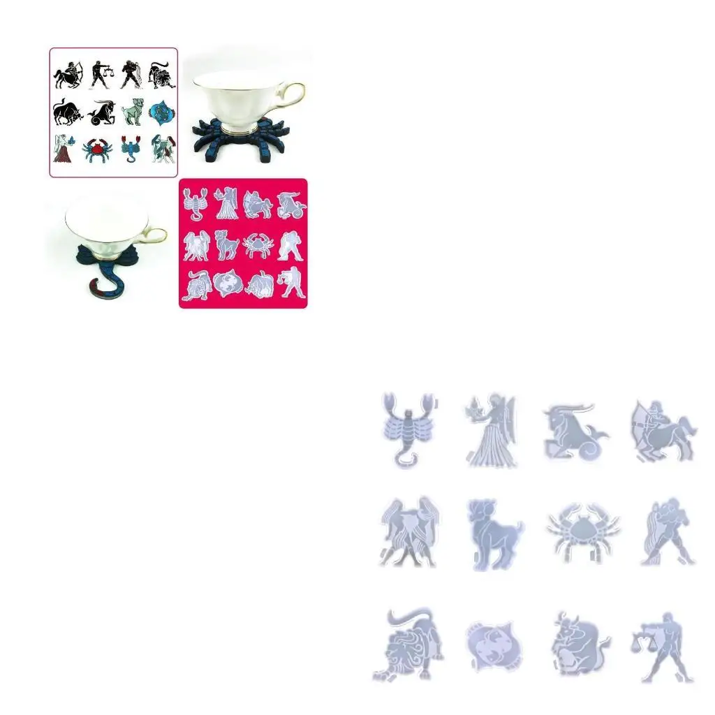 

9HJK Artistics Lovely Constellations Sturdy Silicone Mould for Creative Designs